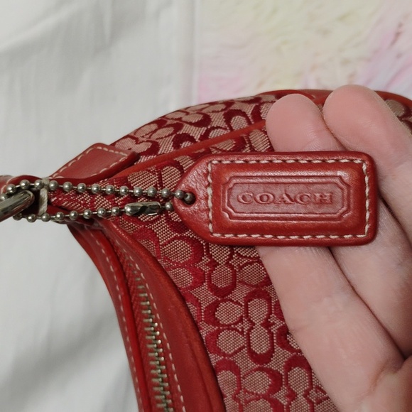 FIRM! Auth Coach Y2K Mini Signature Mini C Print Demi Vintage Shoulder/Handbag - Picture 3 of 15